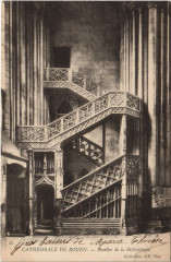 Rouen - Escalier de la bibliotheque à Rouen