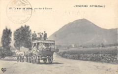 Auvergne Le Puy De Dome Vue Des 4 Routes Diligence