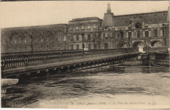 Inondation 1900 Paris Pont des Saints-Peres France