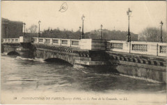 Carte postale ancienne Inondation 1900 Paris pont de la Concorde France
                                                                     à Paris 7e
                                