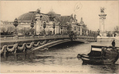 Inondation 1900 Paris Pont Alexandre Iii France