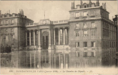 Inondation 1900 Paris Chambre des Deputes France