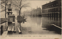 Carte postale ancienne Inondation 1900 Paris Quai de la Rapee France
                                                                     à Paris
                                