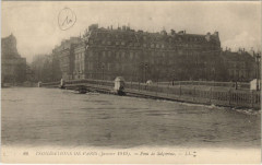 Inondation 1900 Paris Pont de Solferino France