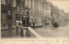Inondation 1900 Paris Quai des Tournelles France -
													75 Paris
												