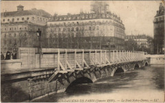 Inondation 1900 Paris Pont Notre-Dame France