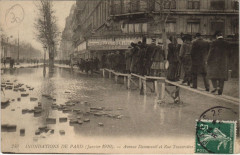 Inondation 1900 Paris Avenue Daumesnil Rue Traversiere France