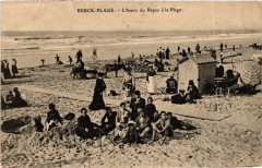 Berck Plage Heure du repos a la Plage à Berck