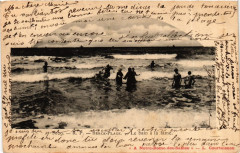 Berck Plage Le bain a la lame à Berck