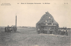 Dans La Campagne Normande Le Battage - Agriculture -
													76 Seine Maritime
												