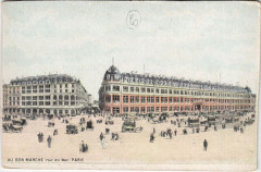 Carte postale ancienne Au Bon Marché - Rue du Bac
                                                                     à Paris 6e
                                