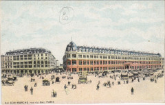 Carte postale ancienne Au Bon Marché - Rue du Bac
                                                                     à Paris 6e
                                