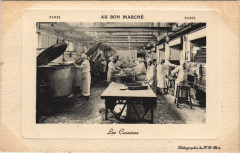 Carte postale ancienne Paris Au Bon Marhce Les Cuisines
                                                                     à Paris 7e
                                