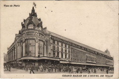 Carte postale ancienne Paris 4e Grand Bazar de l'Hotel de Ville
                                                                     à Paris 4e
                                