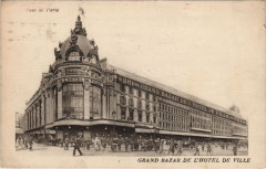 Carte postale ancienne Paris Grand Bazar de l'Hotel de Ville
                                                                     à Paris 4e
                                