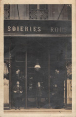 Marseille Carte Photo De La Devanture Du Magasin De Soieries Rouf à Marseille