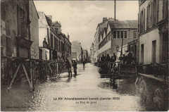 Le XVe Arrondissement inondé (Janvier 1910) - La Rue de Javel à Paris 15e