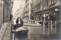 Inondations 1910 Paris Rue de Bellechasse