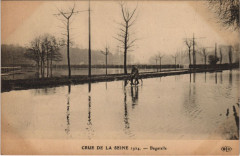 Inondations 1910 Paris Bagatelle