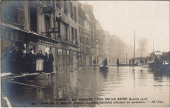 Inondations 1910 Paris Quai des Grands-Augustins