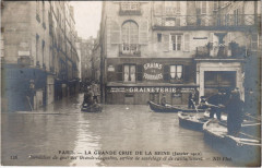 Inondations 1910 Paris Quai des Grands-Augustins