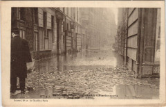 Inondations 1910 Paris Rue Bonaparte