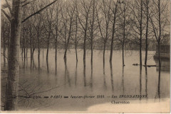 Carte postale ancienne Paris 12e - Les Inondations - Charenton
                                                                     à Charenton-le-Pont
                                