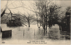 Inondations 1910 Paris Square du pont Royal
