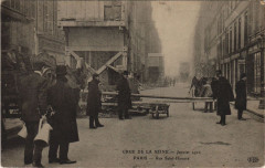 Inondations 1910 Paris Rue Saint-honore