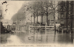 Inondations 1910 Paris Boulevard Saint-Germain