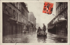 Inondations 1910 Paris Rue Jean-nicot