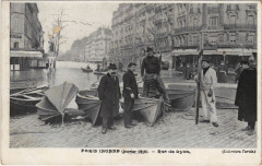 Inondations 1910 Paris rue de ly