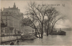 Inondations 1910 Paris Quai d'Orsay