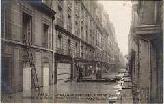 Inondations 1910 Paris Rue de Verneuil