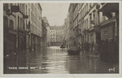 Paris inondé 1910 - Rue Moreau à Paris 12e