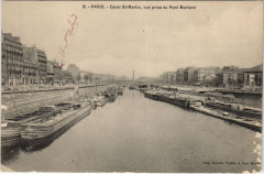 Paris 4e Canal Saint-Martin vue prise du Pont Morland -
																					75004 Paris 4e
																			