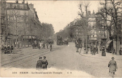 Paris 3e Boulevard du Temple à Paris 3e