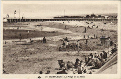 Honfleur La Plage et la Jetee à Honfleur
