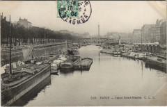 Paris 10e Canal Saint-Martin à Paris 10e