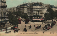 Carte postale ancienne Paris 10e - Boulevard Magenta
                                                                     à Paris 10e
                                