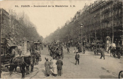 Paris 9e Boulevard de la Madeleine à Paris 9e