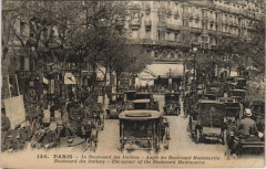 Carte postale ancienne Paris 18e - Le Boulevard des Italiens
                                                                     à Paris 2e
                                