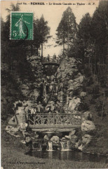 Rennes Grande Cascade au Thabor à Rennes