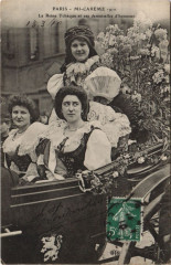 Paris Mi-Careme 1910 La Reine Tcheque et ses demoiselles d'Honneur