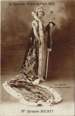 Paris Mi-Careme 1922 La Reine des Reines Mlle Germaine Buchet