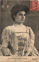 Paris Mi-Careme 1907 Reine du Temple Mlle Gabrielle Petit-Colas