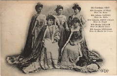 Paris Mi-Careme 1907 Reine des Reines et les autres reines
