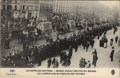 Les Zeppelins Sur Paris Les funerailles nationales des victimes -
													75 Paris
												