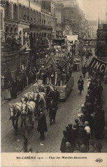 Paris Mi-Careme 1912 Char des Marches decouverts
