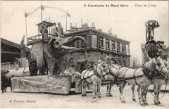 Paris Cavalcade du Boeuf Gras. Char de l'Asie